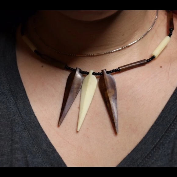 Ethiopian Bone/Wooden Necklace - Picture 1 of 4